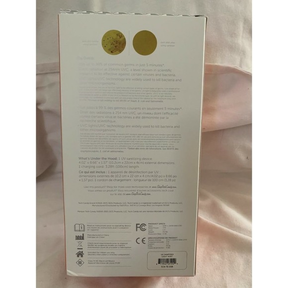 Tech Candy UV Sanitizer for Phone FABFITFUN Kills 99% of Germs in 5 Minutes NEW - Picture 4 of 8